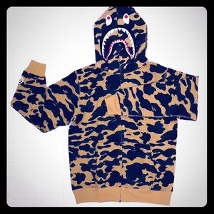 Bape yellow camo hoodie